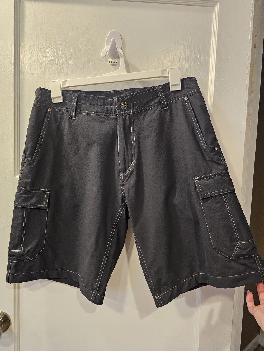 Kuhl  Grey Cargo Shorts - Casual Utility Style